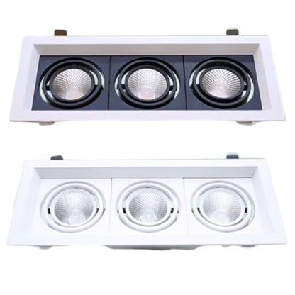 Omni 15W LED Down Light Grilled Commercial Type 4000K Cool White 1050lm 220-240V LGL-3X5WCW