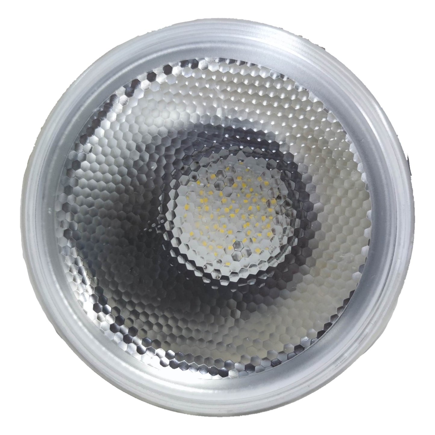 LED light bulb on a white background