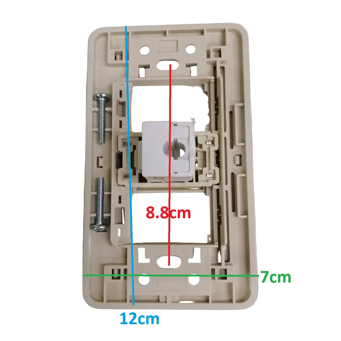 Omni 1 Gang Computer Modular Outlet , Data Outlet , Lan Outlet Classic Series WEP-101+ WEC-303