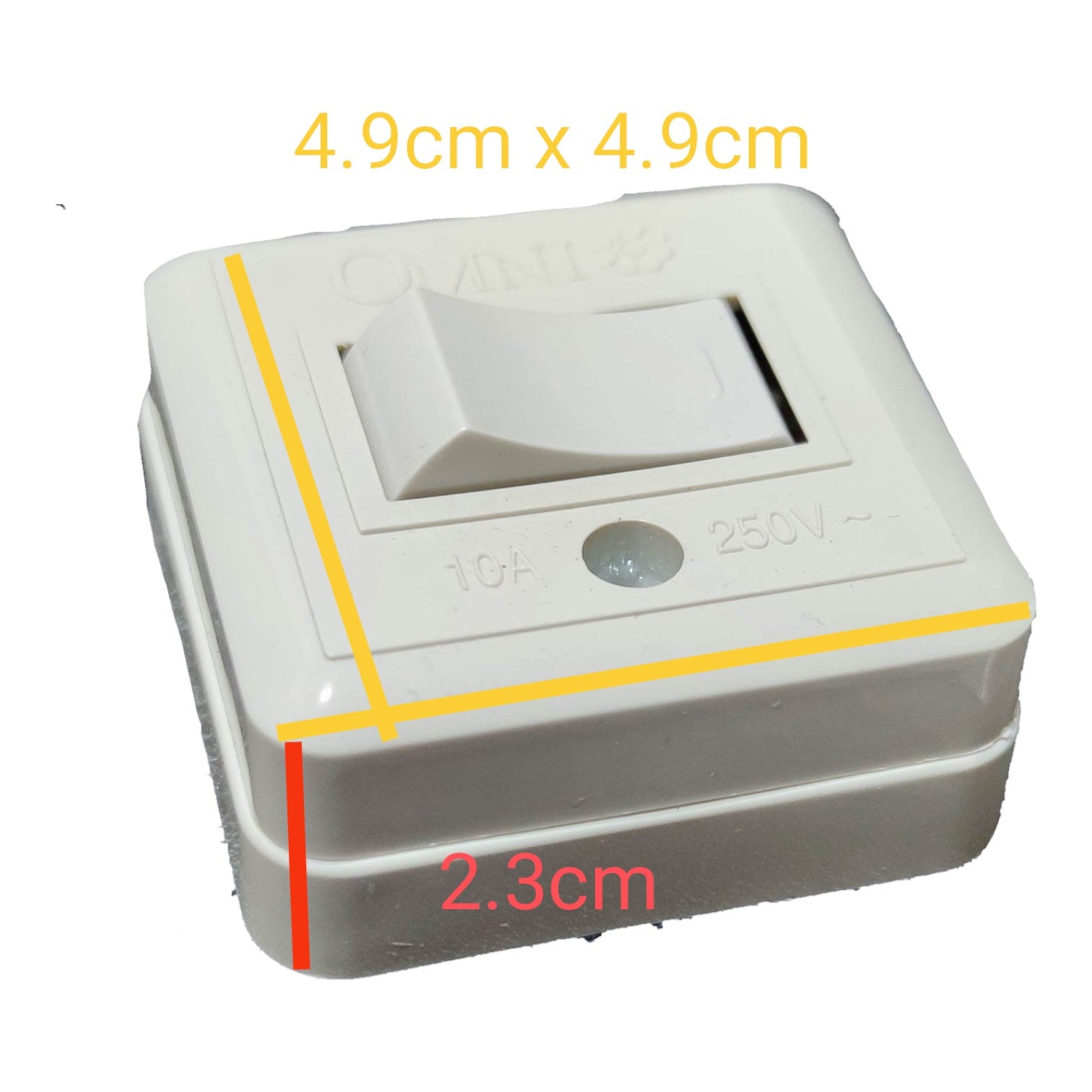 Omni 1 Gang Surface Type Switch 10A 220V WSS-003 Electx electrical Supply