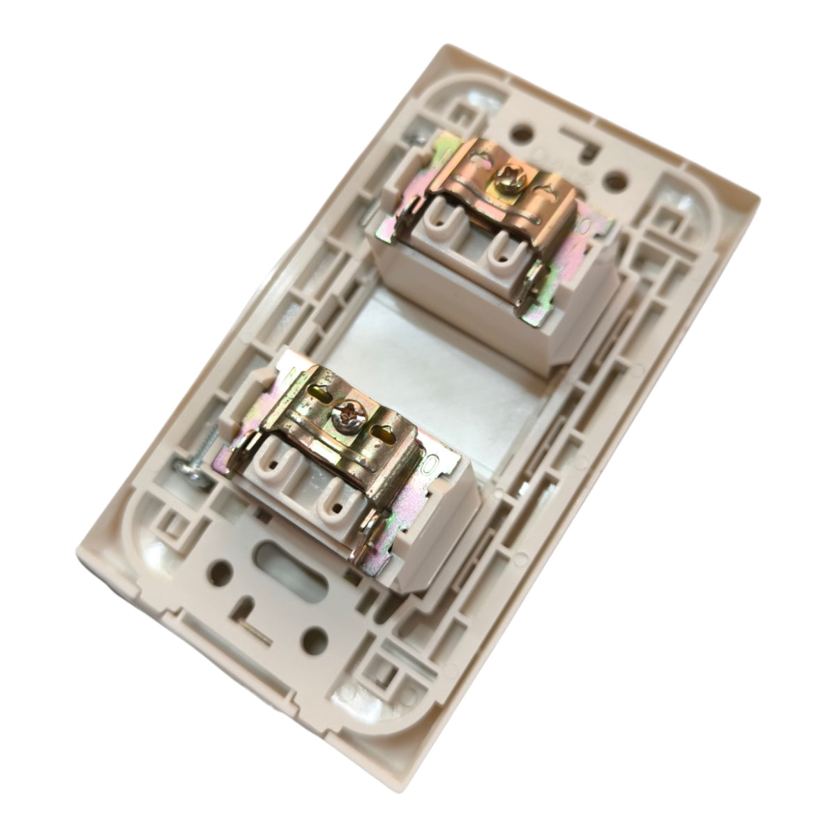 Omni 2 Gang Cable TV Outlet with Plate WWP-112+(WWV-301x2)