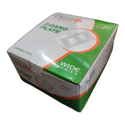 Omni 2 Gang Plate Cover Device WWP-112 10PCS