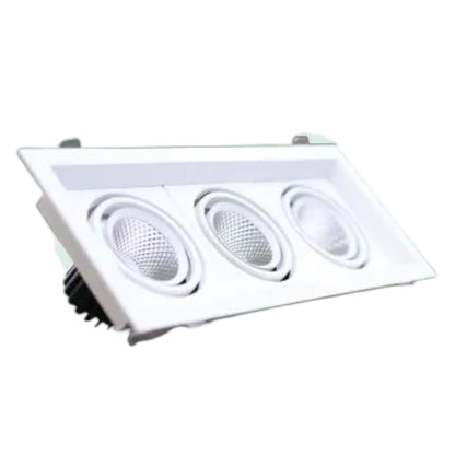 Omni 30W LED Down Light Grilled Commercial Type 4000K Cool White 2100lm 220-240V LGL-3X10WCW