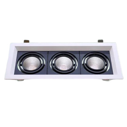 Omni 30W LED Down Light Grilled Commercial Type 4000K Cool White 2100lm 220-240V LGL-3X10WCW
