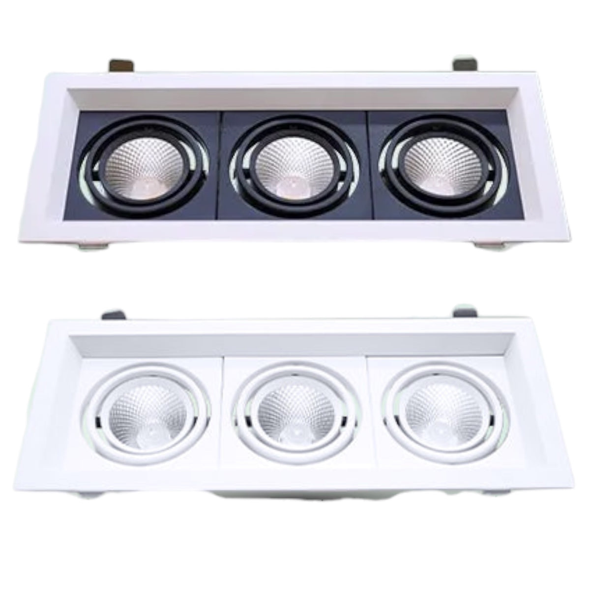 Omni 30W LED Down Light Grilled Commercial Type 4000K Cool White 2100lm 220-240V LGL-3X10WCW