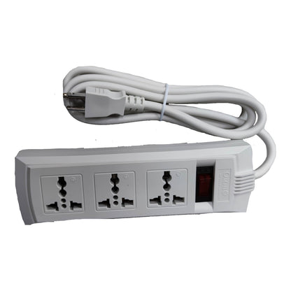 Omni 3 Gang Extension Cord 6 Feet 10A 220V with Individual Switches