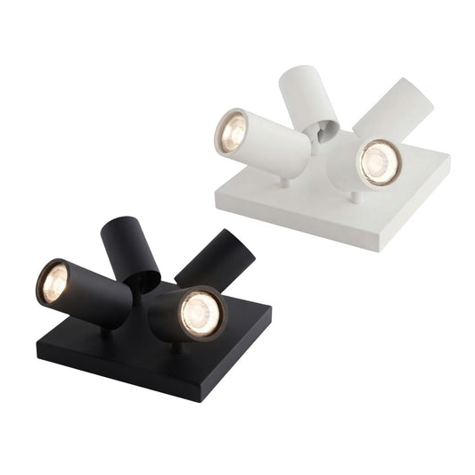 Omni 4 Heads Surface Type GU10 Downlight Round Fixture Square Base DLR-GU10X4SS