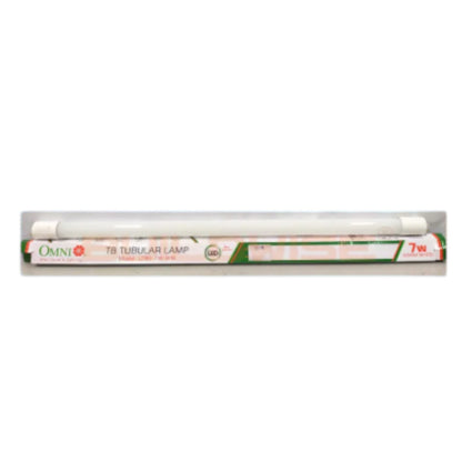 Omni 7W T8 Glass LED Fluorescent Tube Single Ended 220V AC Available in Warm White 2700K or Daylight 6500K LT8G-7W