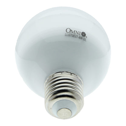 Omni 8W LED Globe Bulb E27 220V 6500k Daylight or 2700k Warm White LLG70E27-8W I Electx Electrical Supply