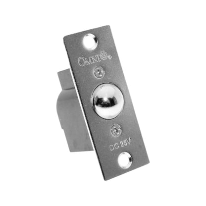 Metallic switch or relay component with Omron branding on a white background