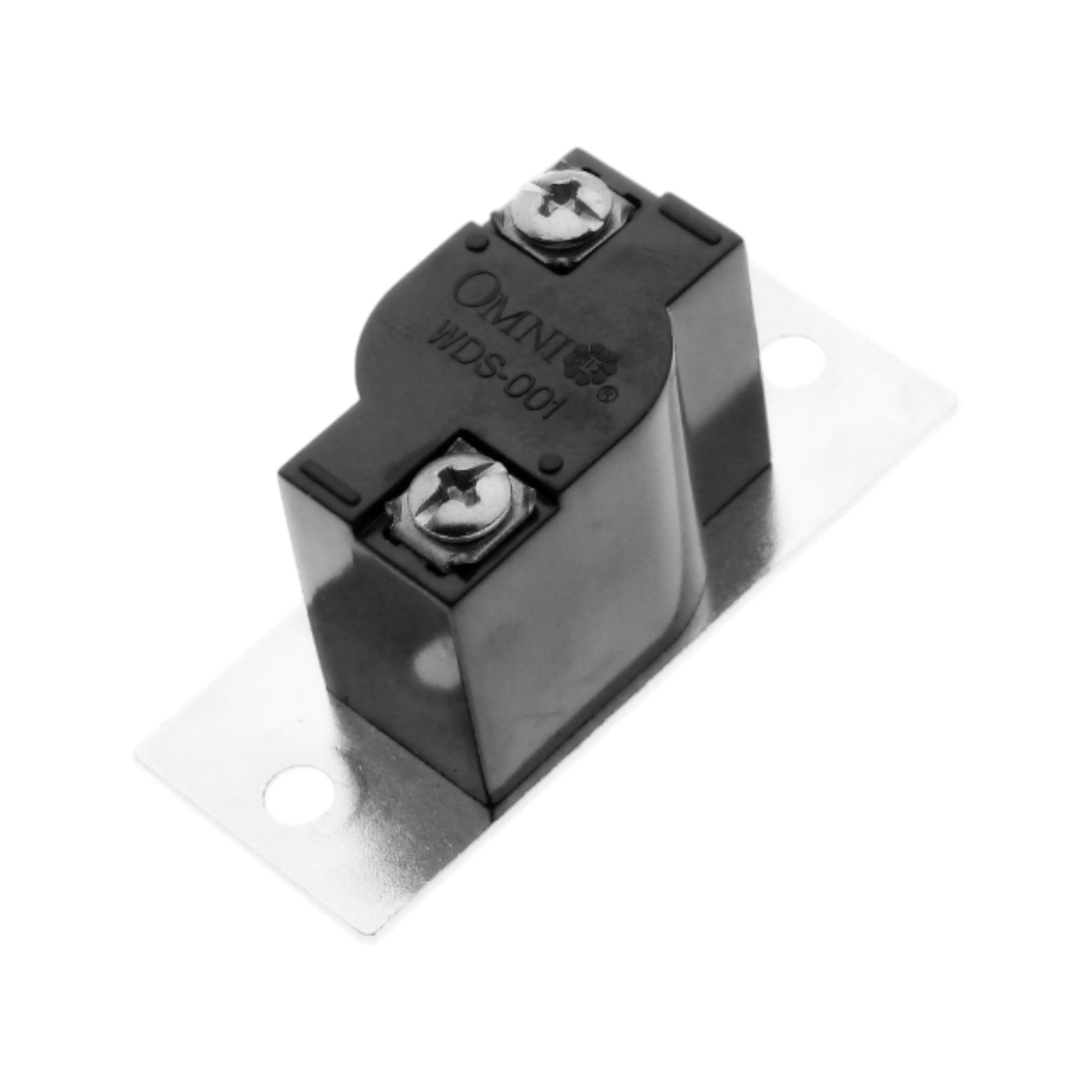 Electrical component with 'OMNI' branding on a white background