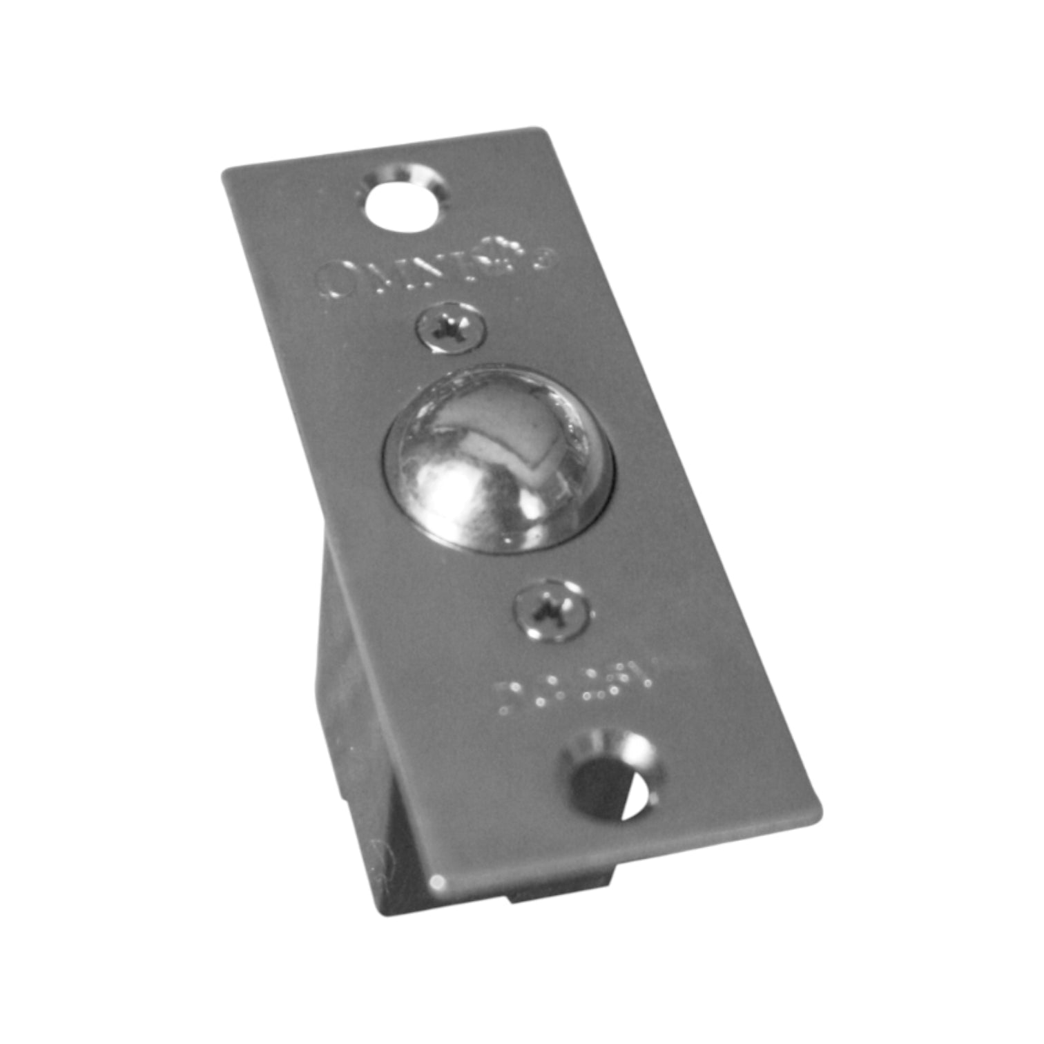 Metal bracket with multiple holes on a white background