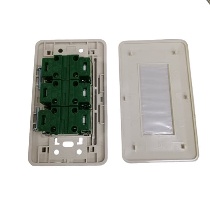 Omni Classis Series 3 Gang Universa Outlet with Shutter 16A 250V with Plate Cover WEP-103+(WEU-202x3) II