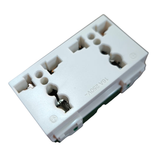 Omni Duplex Universal with Ground 16A 250V Wide Series WWU-402
