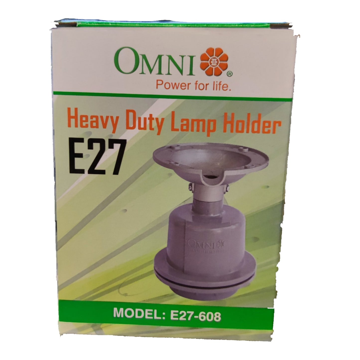 Omni E27 Lamp Holder 6A 1500W 250V Heavy Duty Outdoor Light Socket E27-608 Electx Electrical Supply