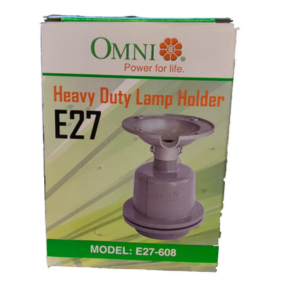 Omni E27 Lamp Holder 6A 1500W 250V Heavy Duty Outdoor Light Socket E27-608 Electx Electrical Supply