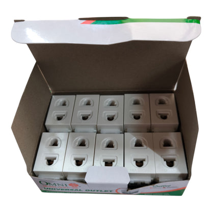 Omni Universal Outlet 15A 250V WWU-200 (10pcs)