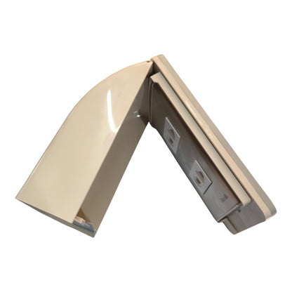 Omni Weatherproof 2 Gang Universal Outlet 15A 220V with Stainless Plate Cover WPP-601+WWP-112S+(WWU-200x2)