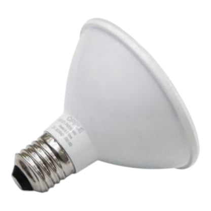 A white PAR20 LED spotlight bulb with a silver E14 screw base, shown on a plain white background.