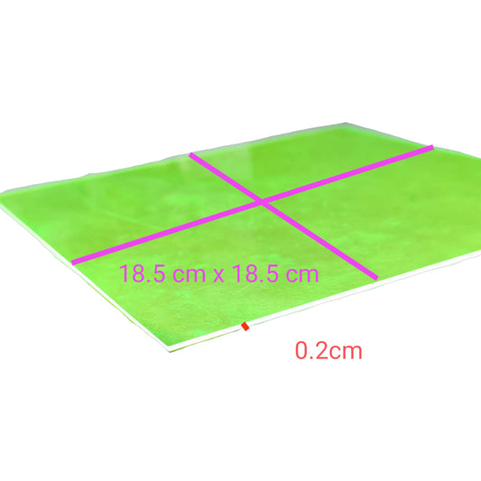 Optical Filter Neon Yellow 18.5cm x 18.5cm, Acrylic Color Filter Neon Yellow