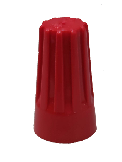 Red Wire Nut Electrical Connector Caps for secure electrical wiring connections