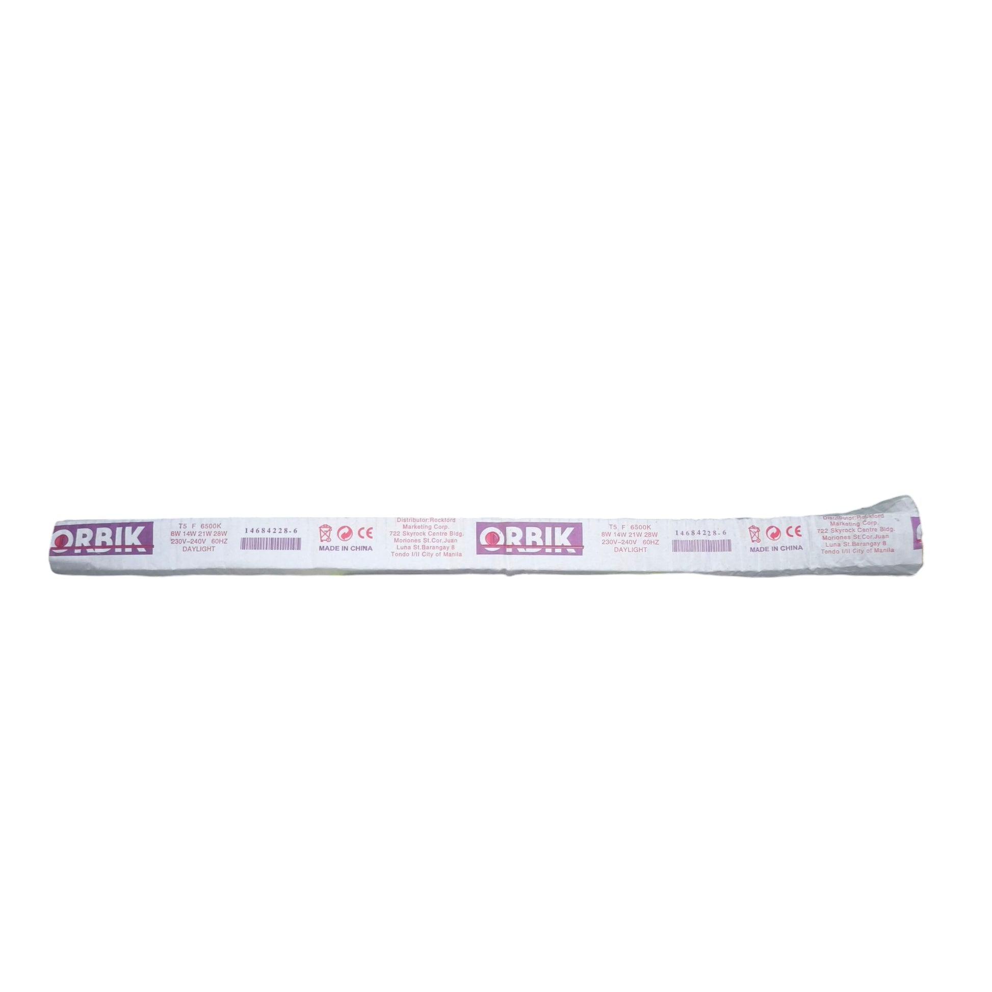 Orbik 8W T5 Fluorescent Tube Daylight 6500K Electx Electrical Supply