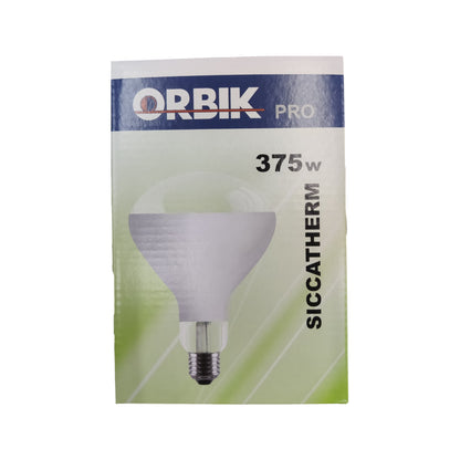 Orbik 375W Infrared Lamp E27 220V AC Siccatherm, Heat Lamp for Food