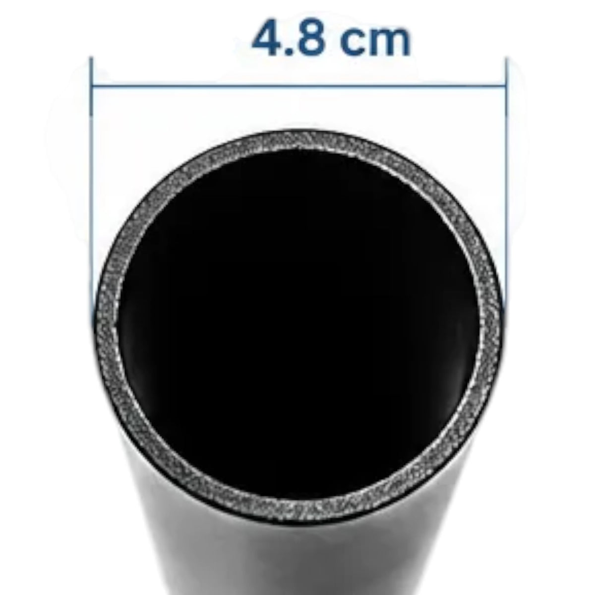 A slim black solar panel or solar energy device shown in a side profile view against a plain white background.