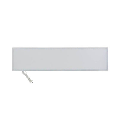 A rectangular white LED panel light with a power cord attached, shown against a plain white background.