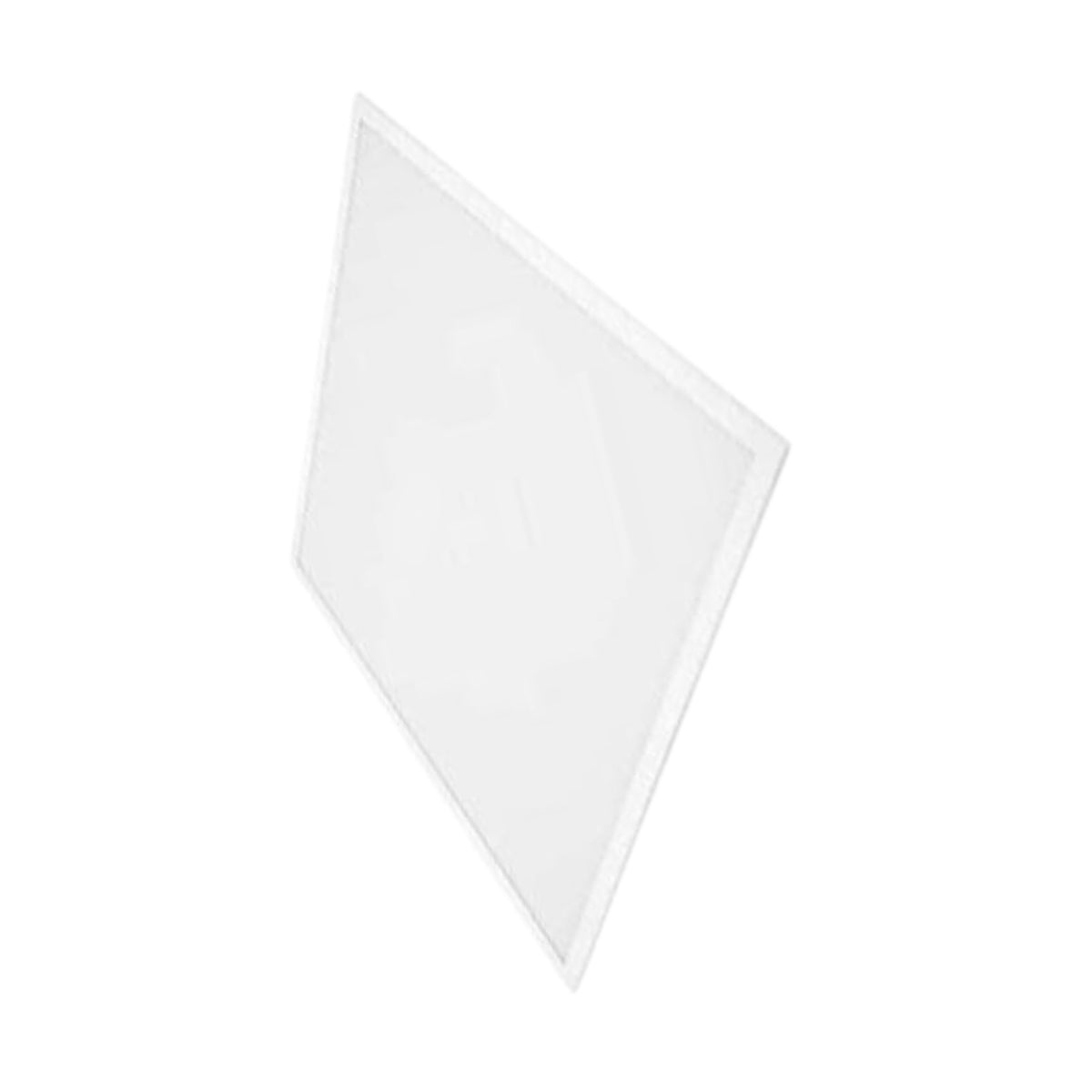 A square LED panel light shown at an angle on a plain white background.
