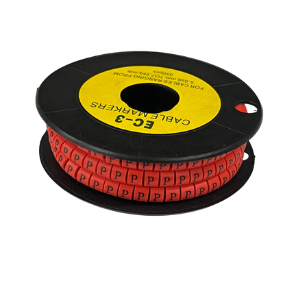 Grippes (P) Cable Marker Red 5.0mm to 7.2mm 350pcs