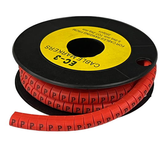 Grippes (P) Cable Marker Red 5.0mm to 7.2mm 350pcs