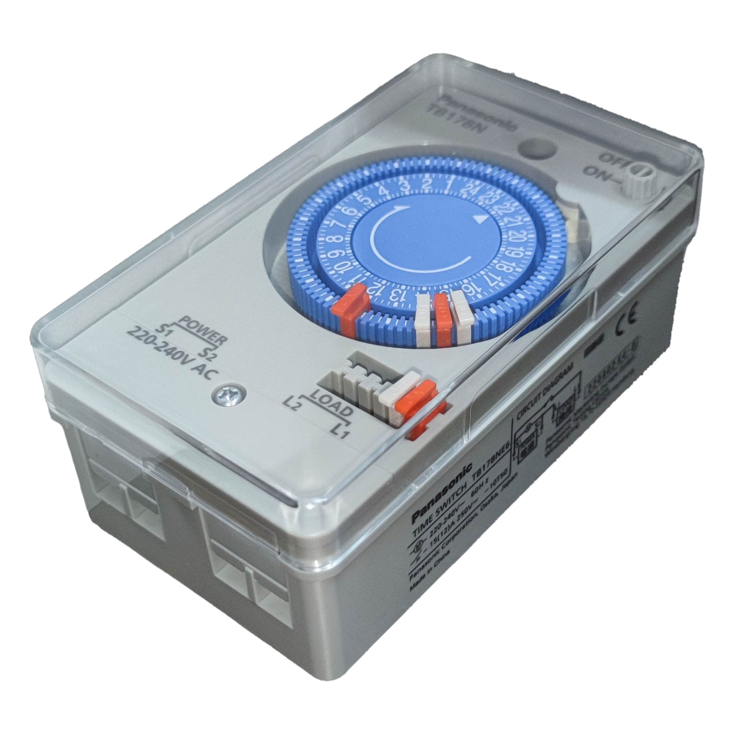 Panasonic 24 Hour Timer Switch 220V 60HZ TB178N 15A 220V On/Off