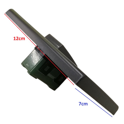 Panasonic 1-Gang 3 Way Switch Gray 16A 250V with Wide Color Refina Series Metallic Black Plate Cover WEG6801MB-1/WEG5002HK-5 with measurement