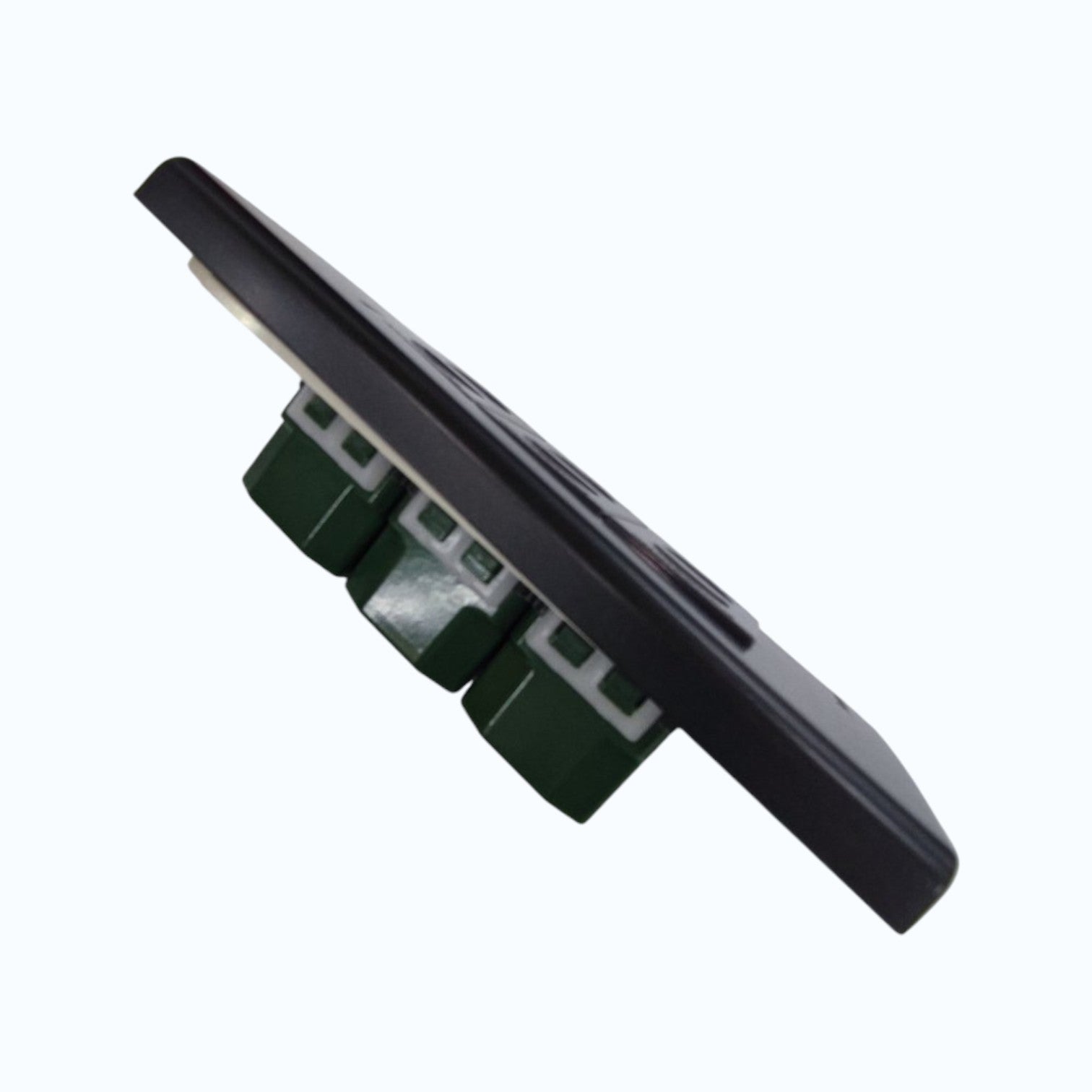Panasonic 3-Gang Universal Outlet Gray 16A 250V with Wide Color Refina Series Metallic Black Plate Cover WEG6803MB-1/3XWEG10919H-5