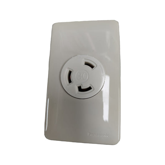 Panasonic 30A Twist Lock Outlet with Plate Cover 2P+E (3P) 250V (NEMA L6) WF2330 and WNF6254W-8