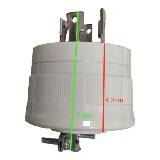 Panasonic 30A Twist Lock Plug 3P+E (4P) 250V Twistlock (NEMA L6) White WF6430 Electx Electrical Supply