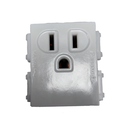 Panasonic 3 Wire Grounding Receptacle 16A 250V Quick Connect Terminal