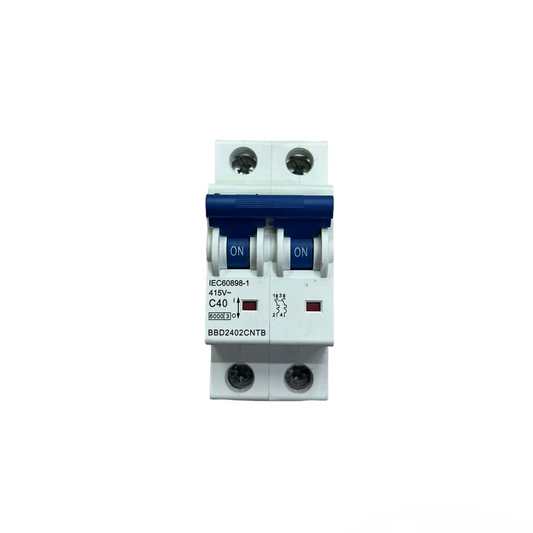 Panasonic 40A miniature circuit breaker with dual switches for reliable electrical protection