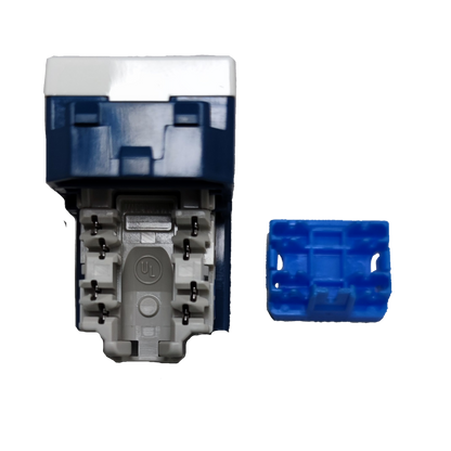 Panasonic CAT6 Data Outlet electrical component with blue and white connector parts for network wiring