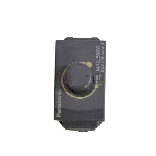 Panasonic Dimmer Switch black rotary dial lighting control for incandescent bulbs up to 500 watts