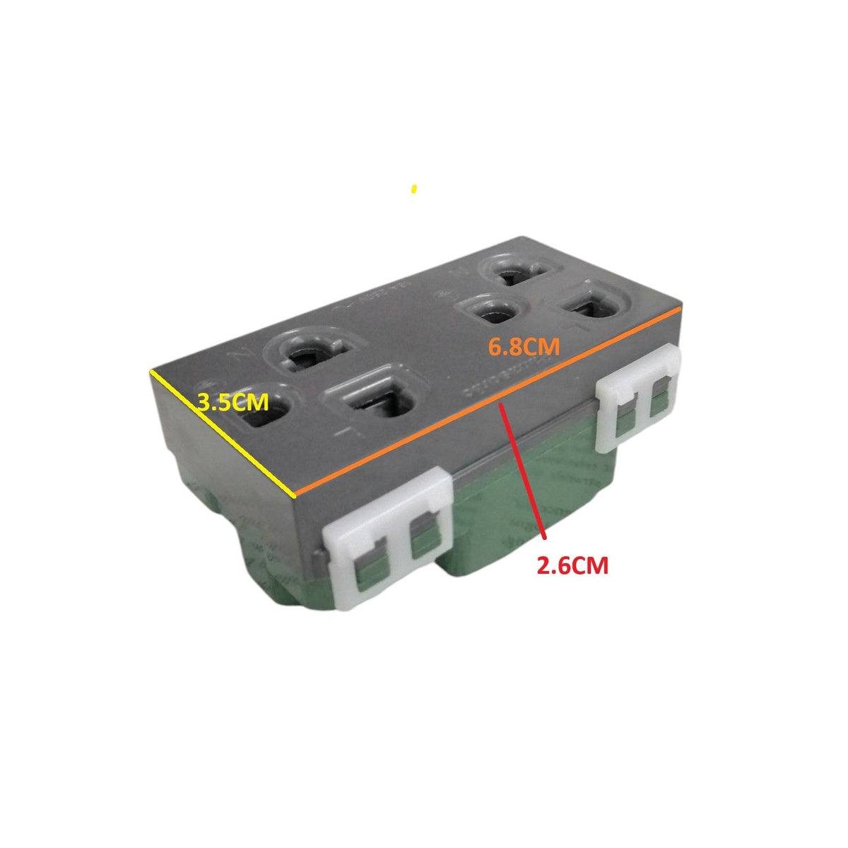 Panasonic Duplex Universal Outlet with Ground Gray WEG15929H-5 16A 250V