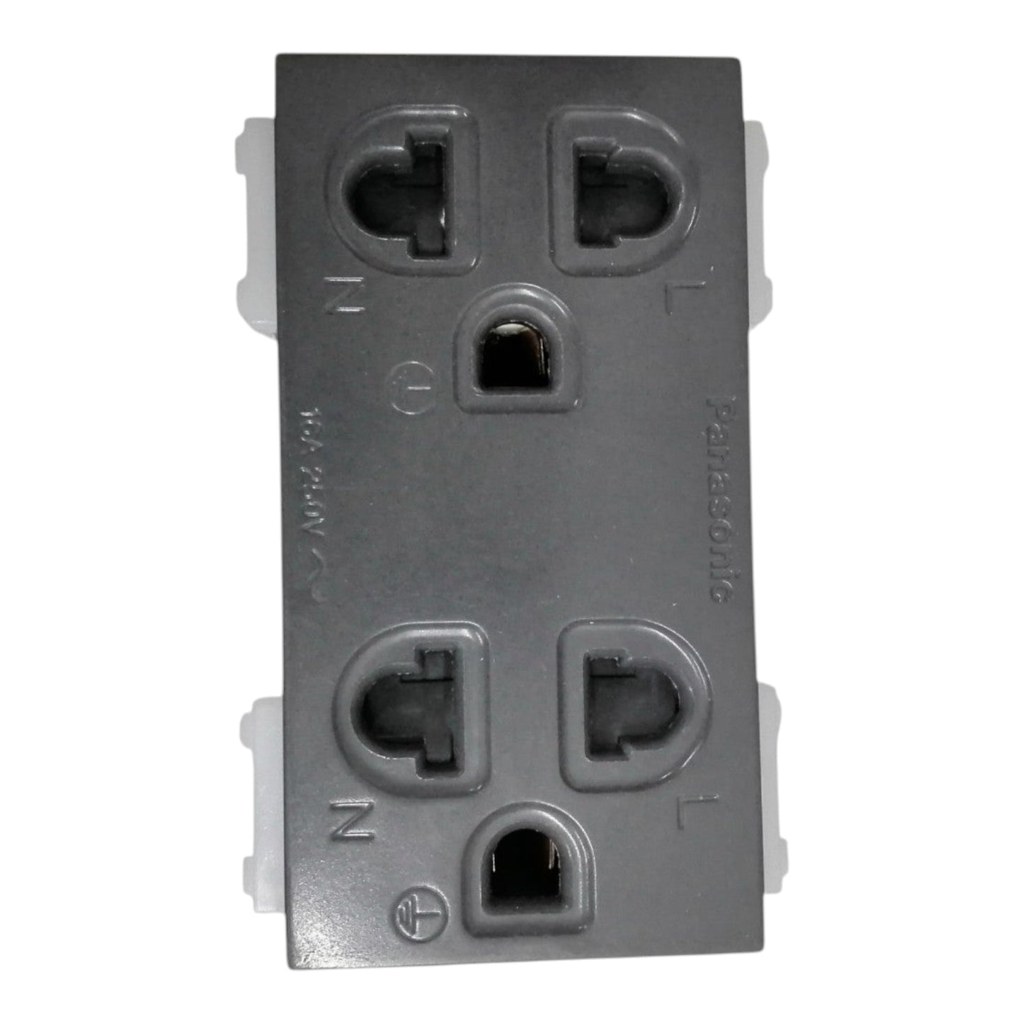 Panasonic Duplex Universal with Ground and Safety Shutter Gray 16A 250V WEG15829H-5