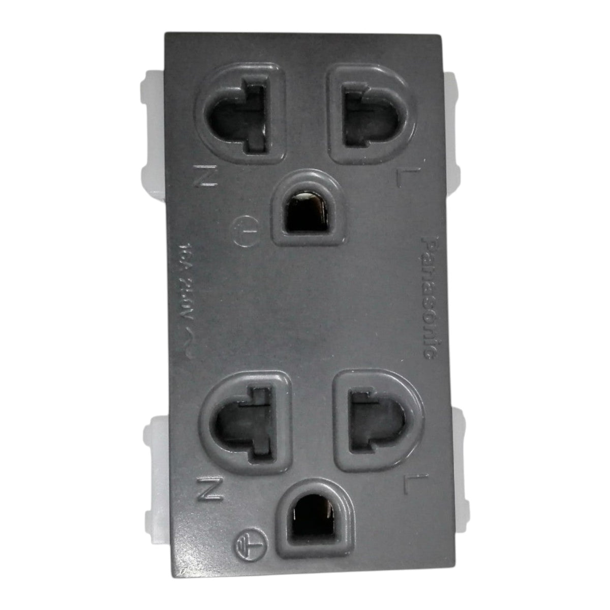 Panasonic Duplex Universal with Ground and Safety Shutter Gray 16A 250V WEG15829H-5