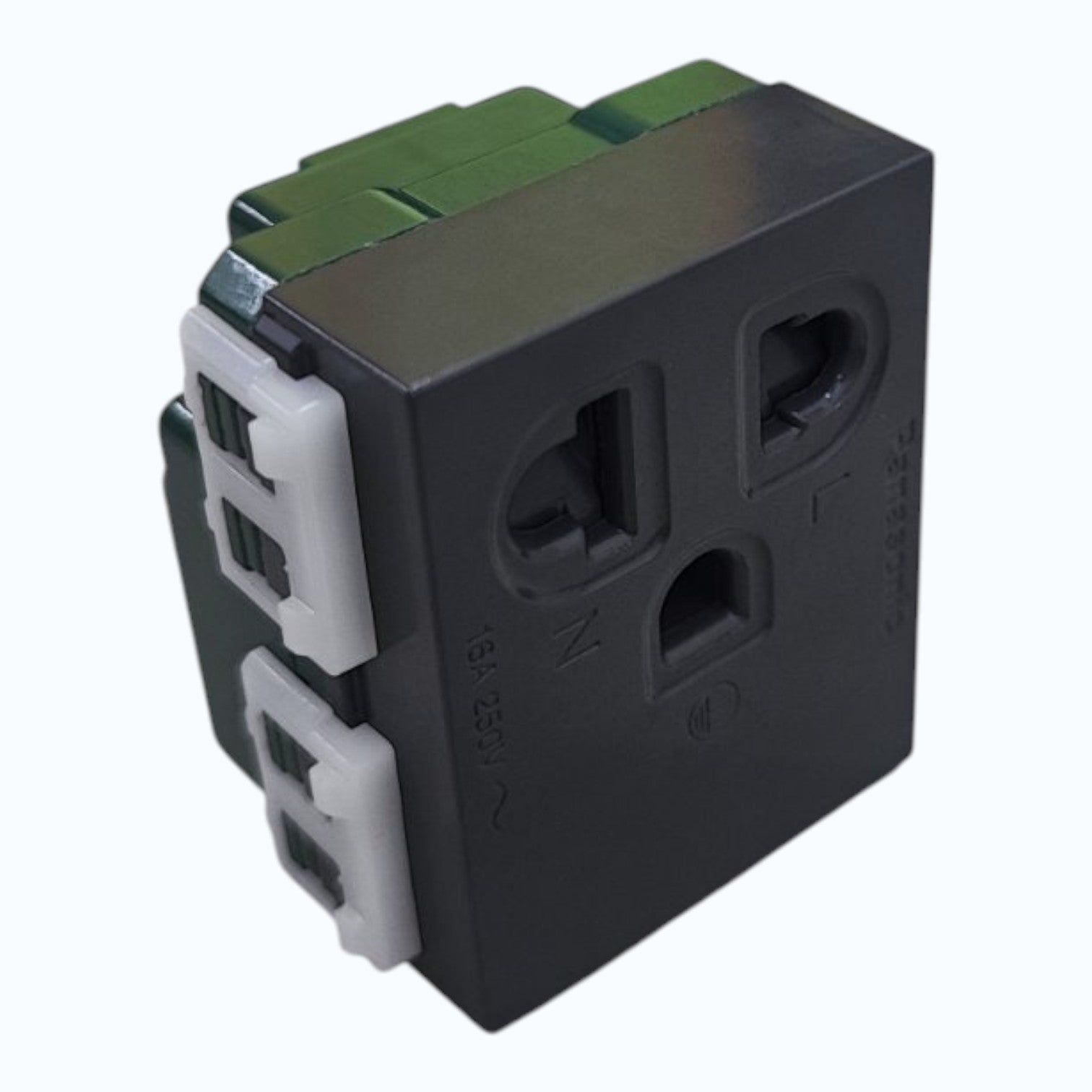 Panasonic  Grounding Universal Outlet with a Safety Shutter 16A, 250V AC WEG1181HK-5 Metallic Gray