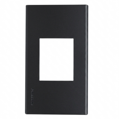 Panasonic Refina Series 1-Gang Plate Center Device  A-Type Metallic Black