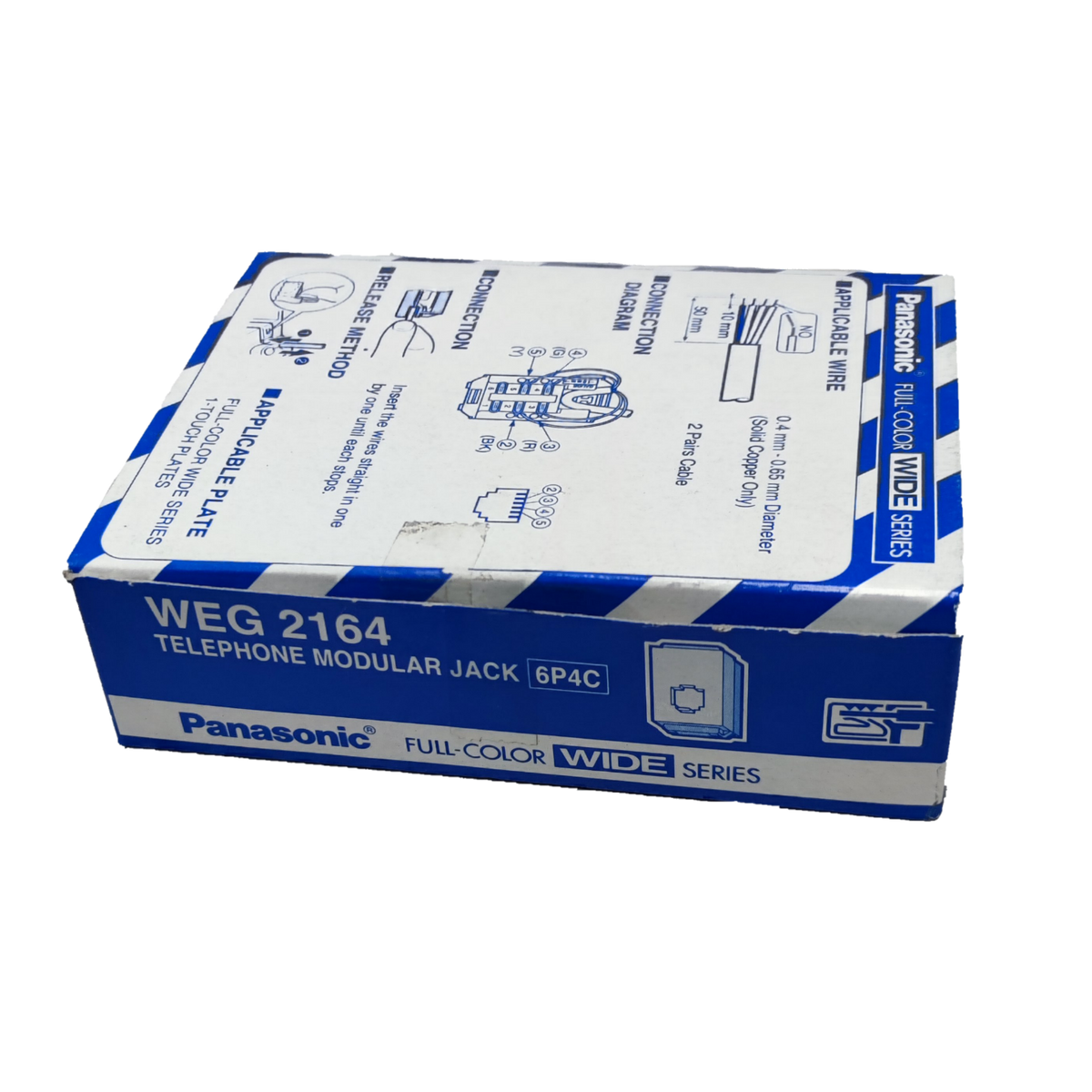 Panasonic Telephone Modular Jack 10PCS, 6P4C modular jack for telephone lines