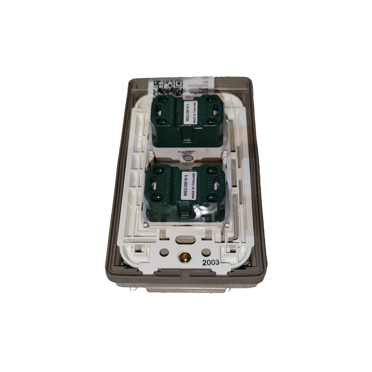 Panasonic 2 Gang Weatherproof Outlet 16A 250V with Cover