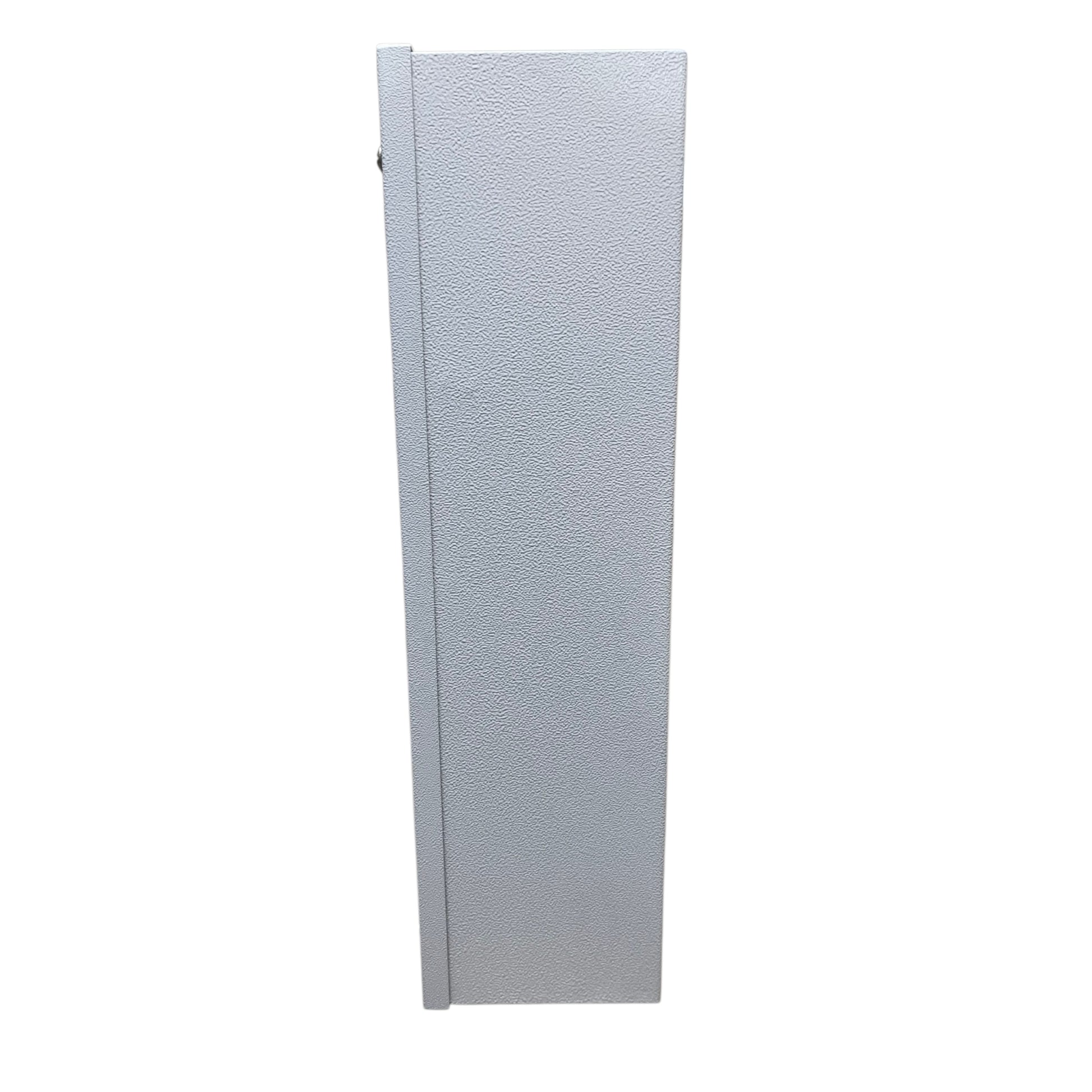 A tall, narrow rectangular panel with a light gray textured surface, shown upright against a plain white background.