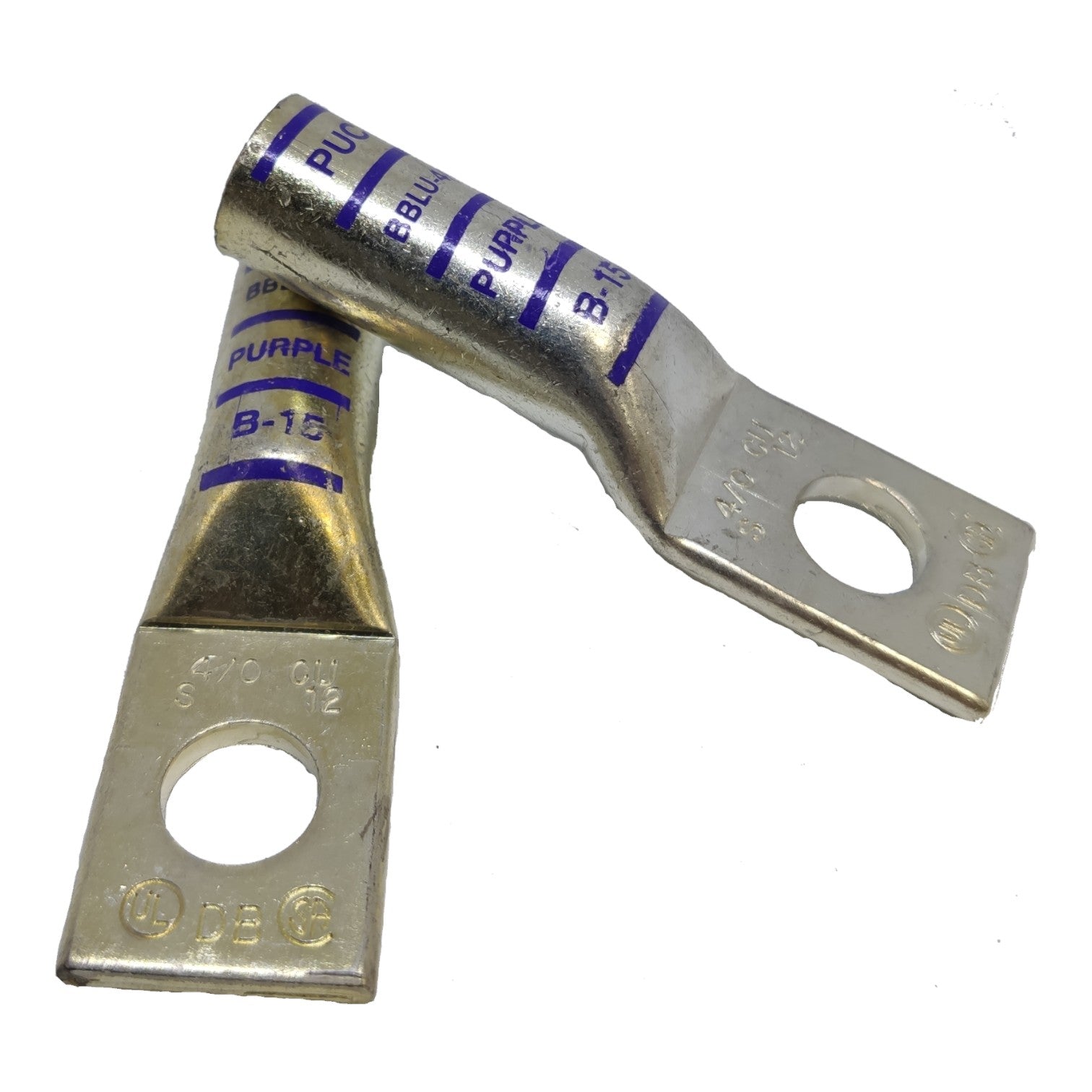 Penn Union Terminal Lugs BBLU-4/0S Long Barrel for AWG 4/0 or 100mm Wire 14mm Stud Crimp or Compression Type Electx Electrical Supply